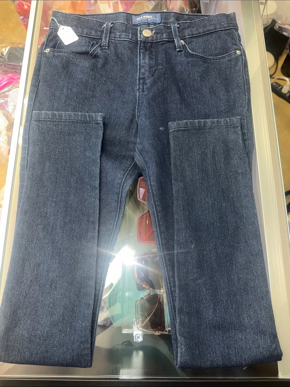 Old Navy Kids Dark Blue Straight-Leg Jeans